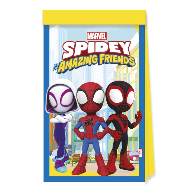 Procos Spidey Und Seine Superfreunde - Partytüten- Papier - 4 Stück 1 Procos Spidey Und Seine Superfreunde - Partytüten- Papier - 4 Stück