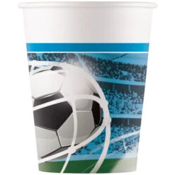Procos Fußball - 8 Partybecher - Ca. 200 Ml