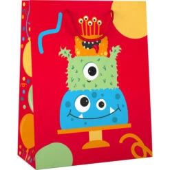 Geschenktasche - Monster-Torte - Größe L