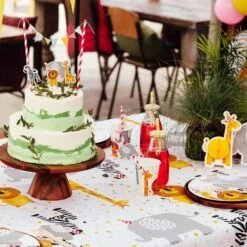 Boland 8 Partyteller - Safari - Ø Ca. 23 Cm -Party Fest Deutschland Verkaufs-Shop 247433 8712026502100 boland 8 papierteller safari 23cm 03