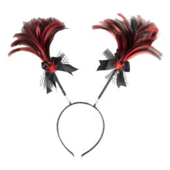 Haarreif - Spinnen - Schwarz/rot