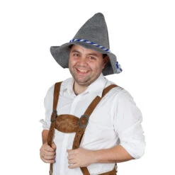 Tirolerhut - Mit Blau/weißer Kordel - Für Erwachsene