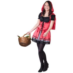 Kostüm - Rotkäppchen - Für Erwachsene - 2-teilig - Verschiedene Größen