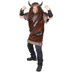 Kostüm - Wikinger - Für Erwachsene - 3-teilig - Verschiedene Größen