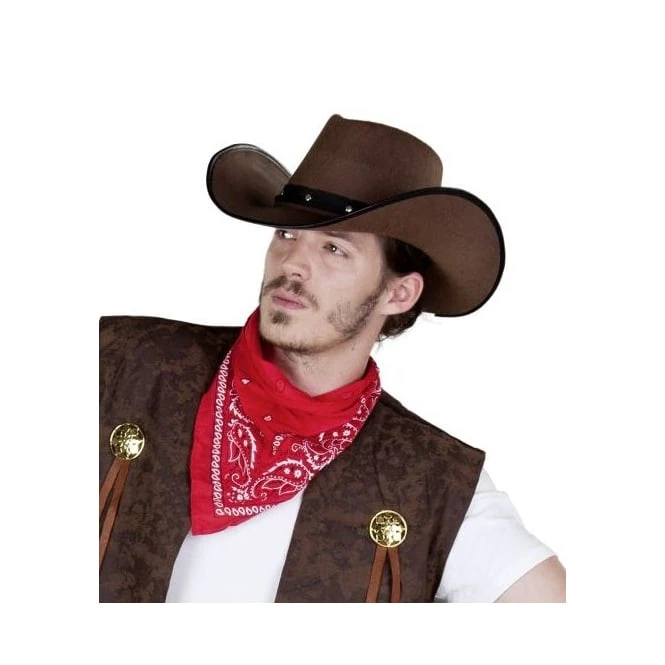 Cowboyhut Mit Nieten Für Erwachsene 1 Cowboyhut Mit Nieten Für Erwachsene