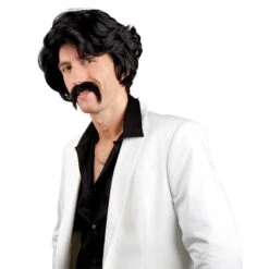 Boland Perücke - Chuck - Mit Schnurrbart - Für Erwachsene