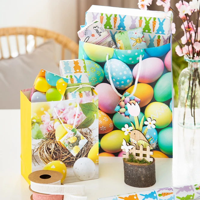 Geschenktasche - Osternest - Ca. 26 X 12,5 X 32,5 Cm 1 Geschenktasche - Osternest - Ca. 26 X 12,5 X 32,5 Cm
