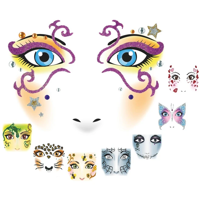 Face Art Sticker - Verschiedene Motive 2 Face Art Sticker - Verschiedene Motive – Bild 2