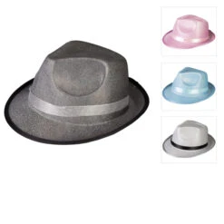 Faschingshut - Fedora - Für Erwachsene - Verschiedene Farben -Party Fest Deutschland Verkaufs-Shop huete neu
