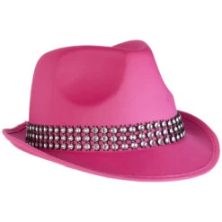 Faschingshut - Fedora - Für Erwachsene - Pink