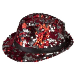 Fedora - Pailletten - Für Erwachsene - Verschiedene Farben -Party Fest Deutschland Verkaufs-Shop hut 2