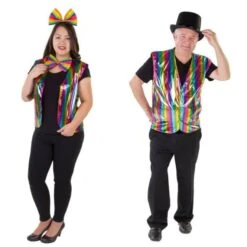 Regenbogen-Weste - Aus Polyester - Einheitsgröße Für Damen Und Herren 5 Regenbogen-Weste - Aus Polyester - Einheitsgröße Für Damen Und Herren -Party Fest Deutschland Verkaufs-Shop regenbogen3