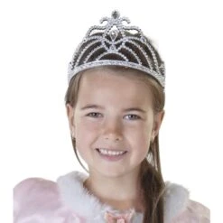 Prinzessinnen-Krone - Ø = Ca. 10,5 Cm - 1 Stück -Party Fest Deutschland Verkaufs-Shop silber1 1