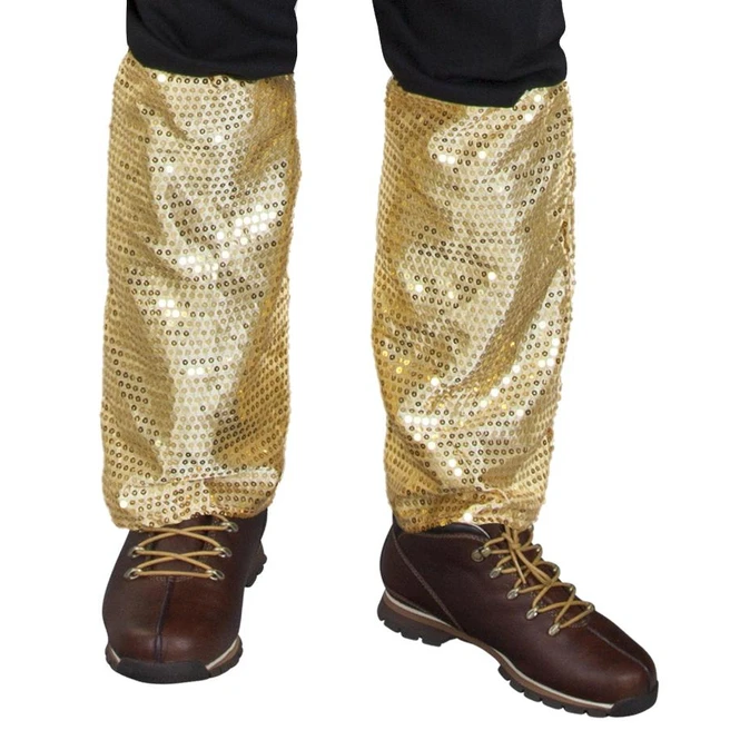 Stulpen Mit Goldenen Pailletten - Für Erwachsene 2 Stulpen Mit Goldenen Pailletten - Für Erwachsene – Bild 2