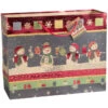 Geschenktasche - Schneemänner - 32,5 X 26 X 12,5 Cm