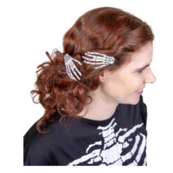 Haarklammern - Skeletthände - 2 Stück